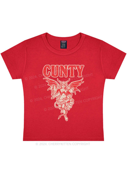 Cunty Satan Y2K Baby Tee Cherrykitten