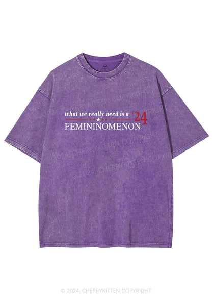 We Need Femininomenon Y2K Washed Tee Cherrykitten