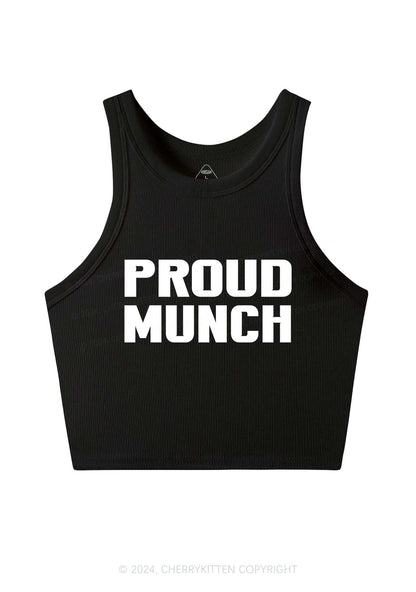 Proud Munch Y2K Crop Tank Top Cherrykitten