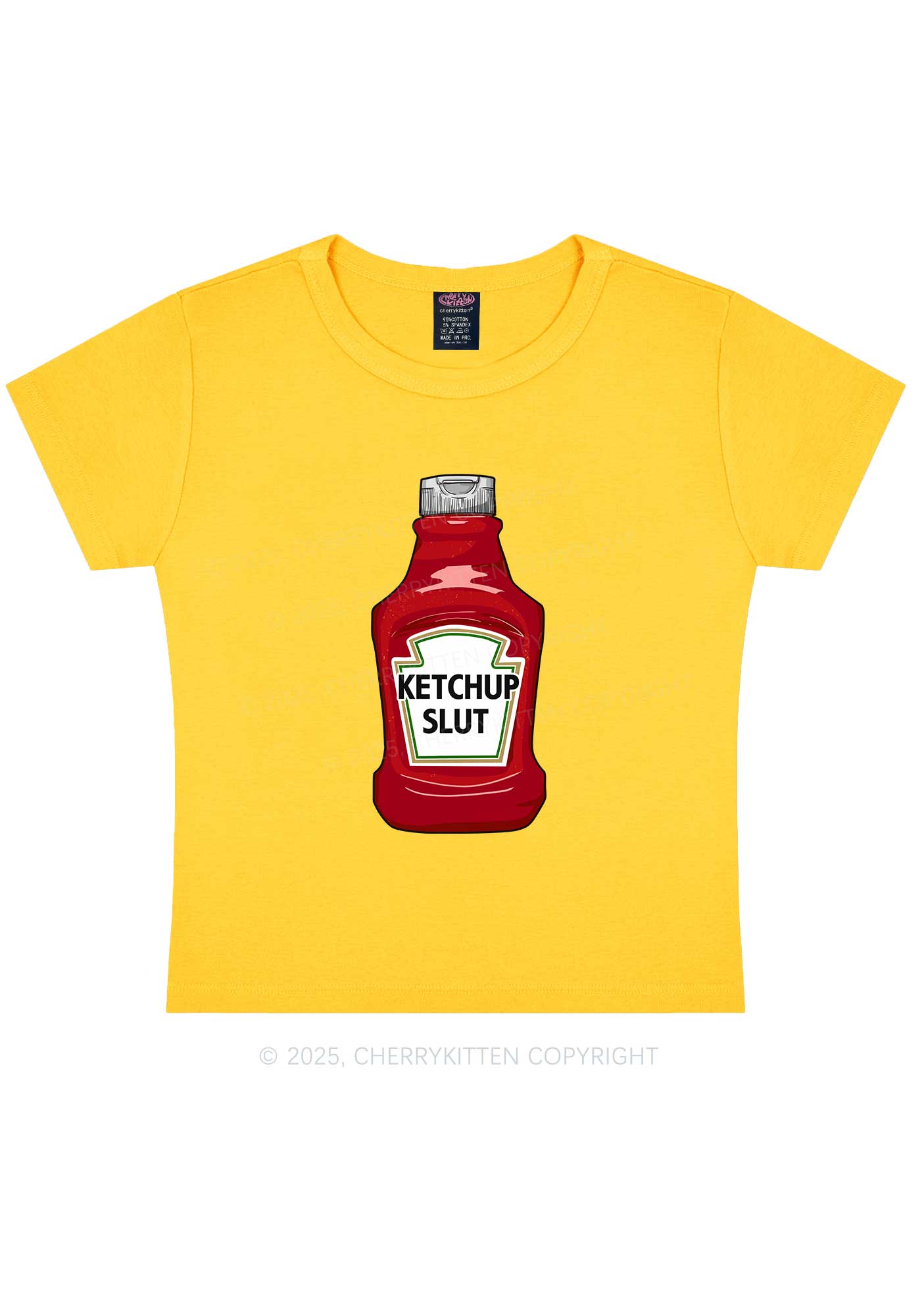 Ketchup Slxt Y2K Baby Tee Cherrykitten