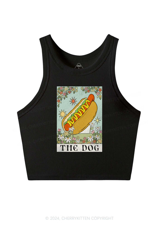 The Hot Dog Y2K Crop Tank Top Cherrykitten