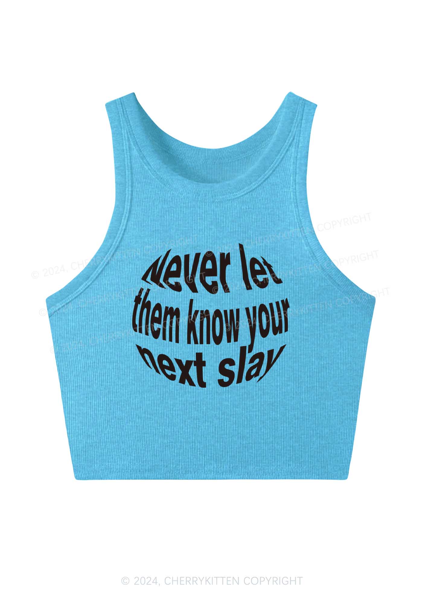 Your Next Slay Y2K Crop Tank Top Cherrykitten