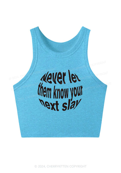 Your Next Slay Y2K Crop Tank Top Cherrykitten