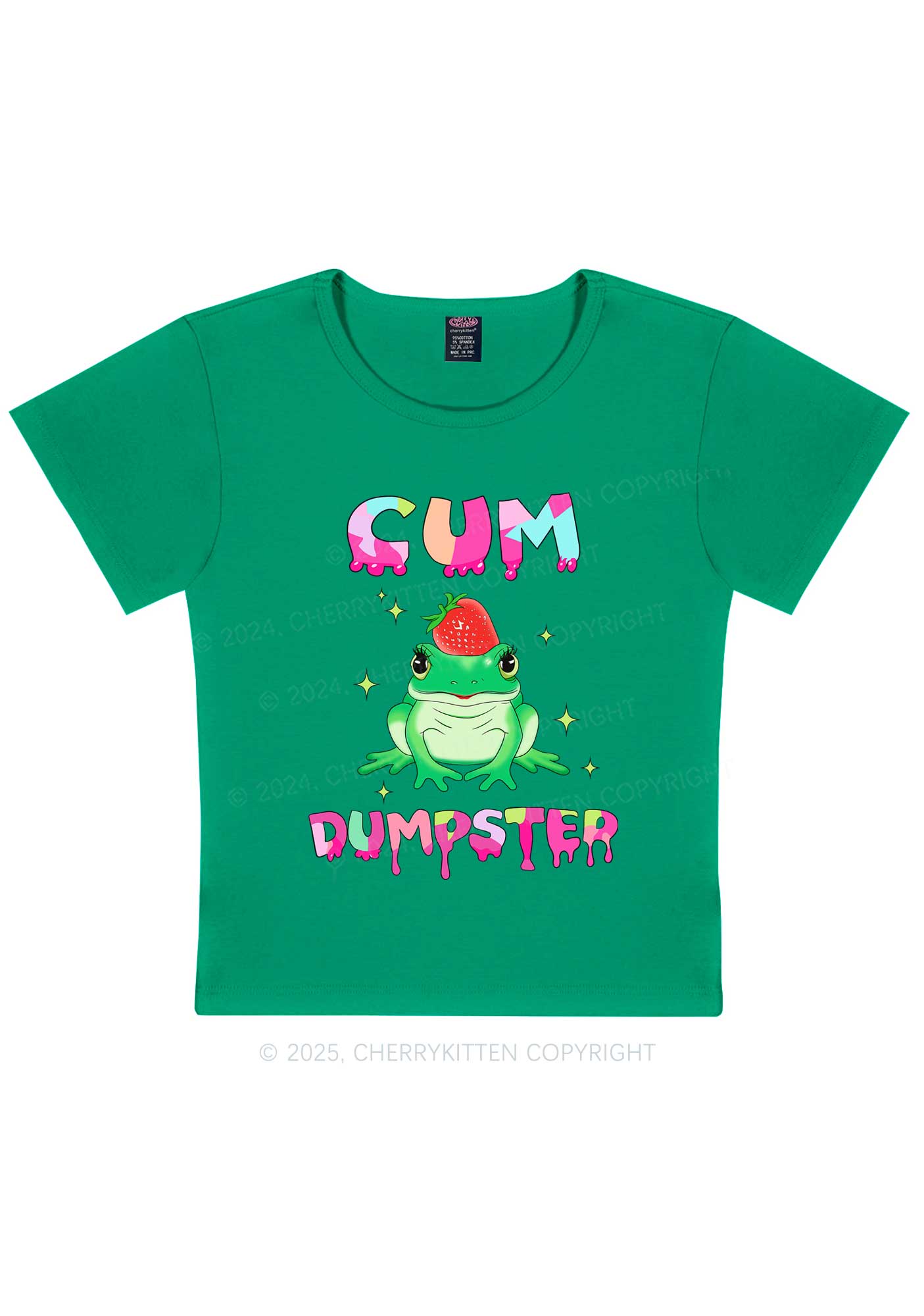 Frog Cxm Dumpster Y2K Baby Tee Cherrykitten