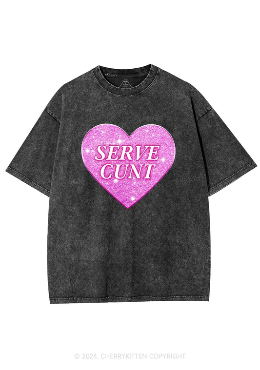 Serve Cxxt Y2K Valentine's Day Washed Tee Cherrykitten