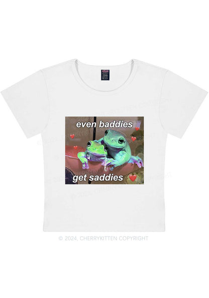 Two Baddie Frogs Y2K Baby Tee Cherrykitten