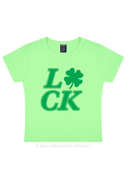 I Love CK St Patricks Y2K Baby Tee Cherrykitten