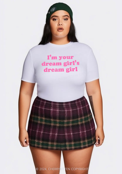 Curvy Dream Girl Y2K Baby Tee Cherrykitten