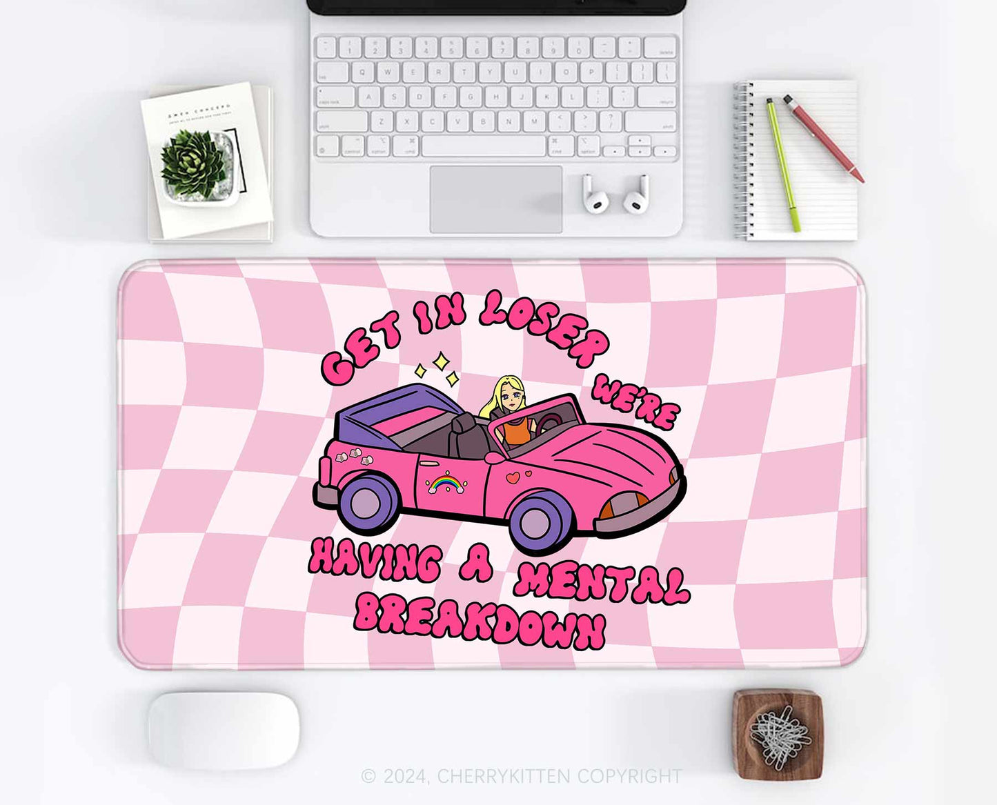 Get In Y2K Desk Mat Cherrykitten