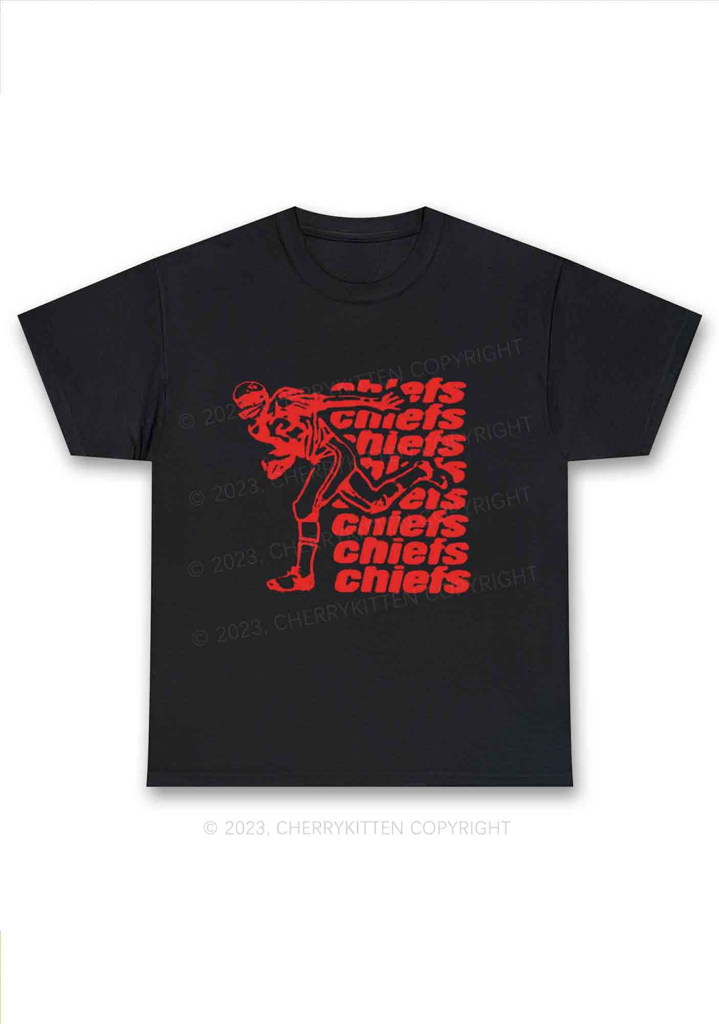 Chiefs Super Bowl Y2K Chunky Shirt Cherrykitten