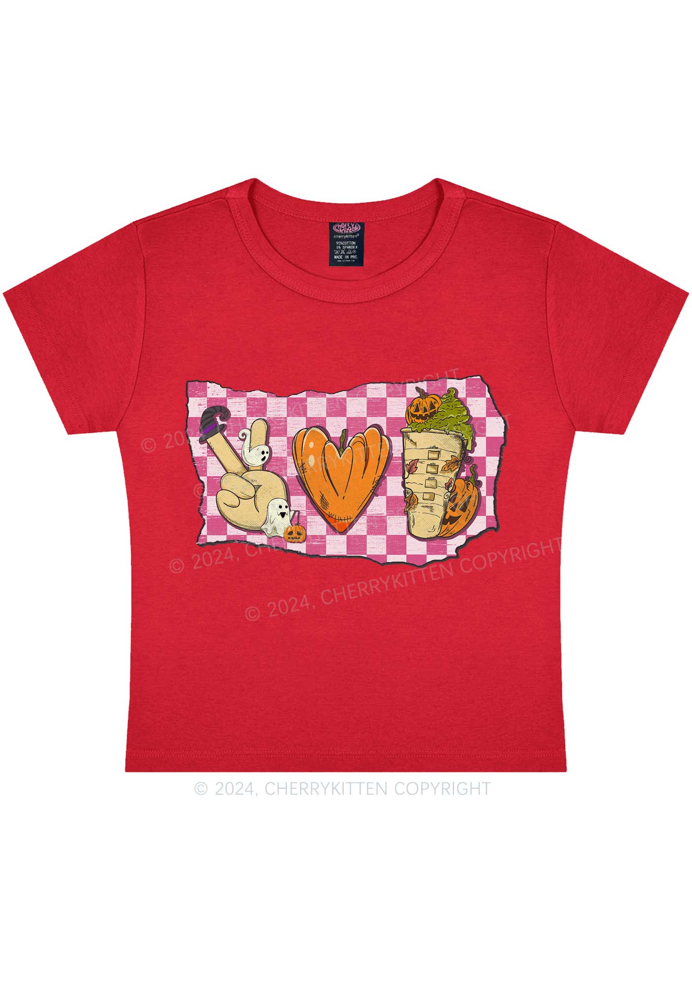 Halloween Pumpkin Juice Y2K Baby Tee Cherrykitten