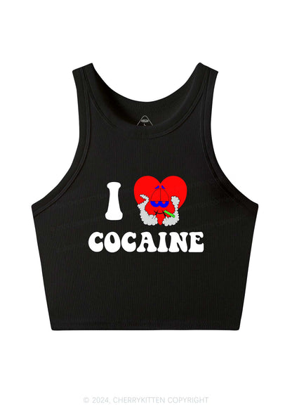 I Love Cola Y2K Crop Tank Top Cherrykitten