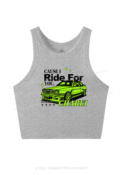 Ride For CX Y2K Crop Tank Top Cherrykitten