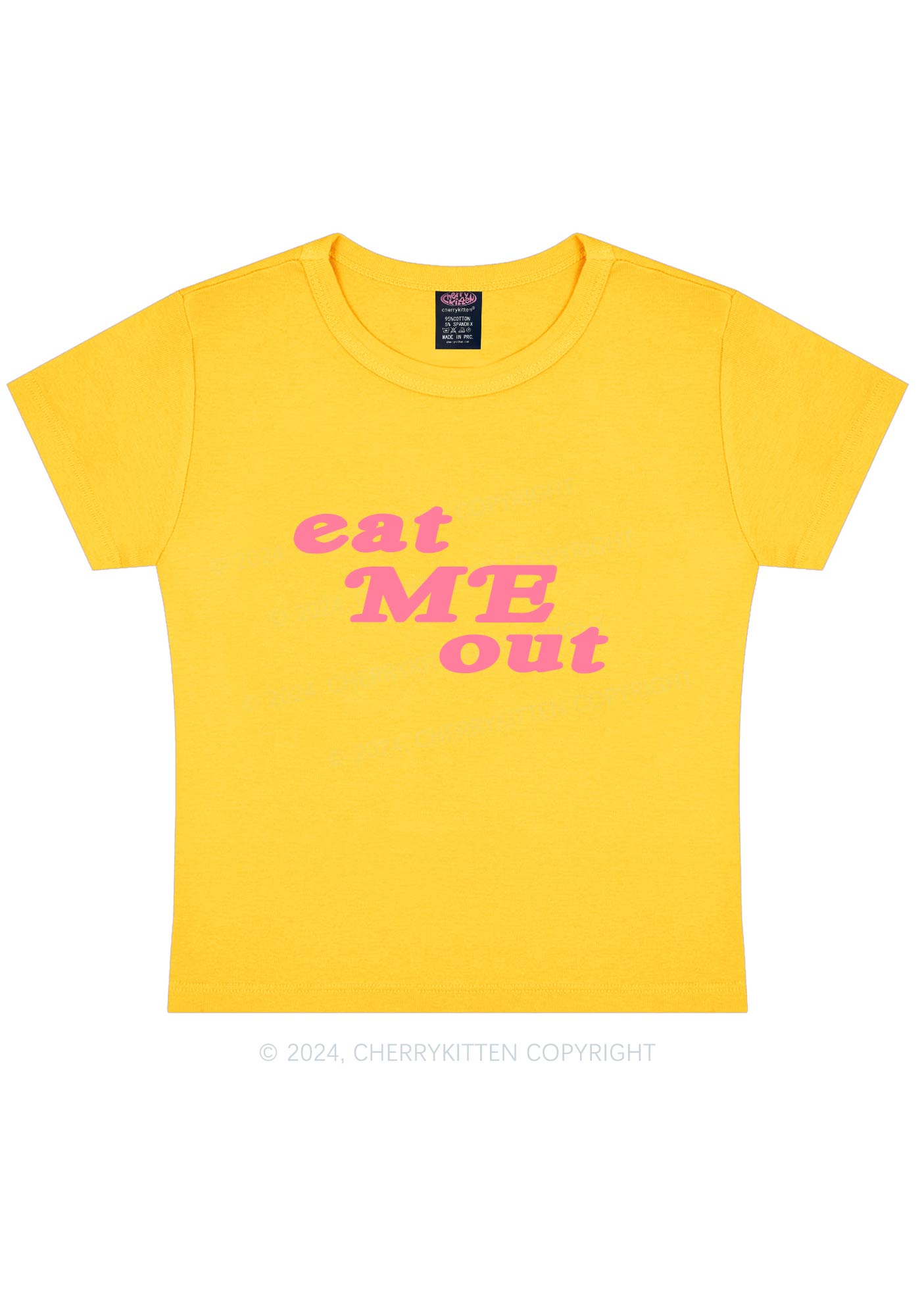 Eat Me Out Y2K Baby Tee Cherrykitten