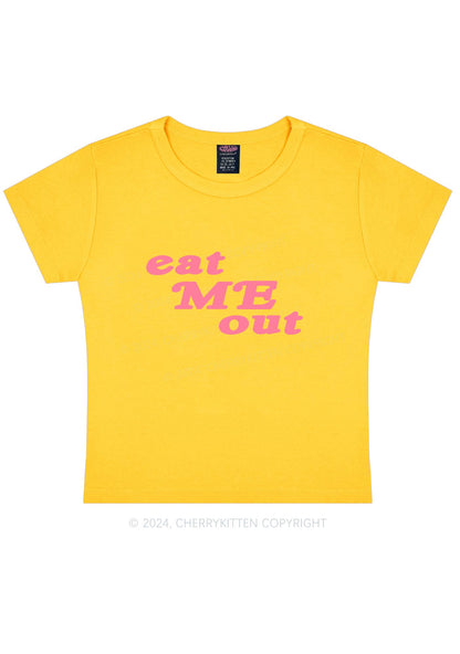 Eat Me Out Y2K Baby Tee Cherrykitten