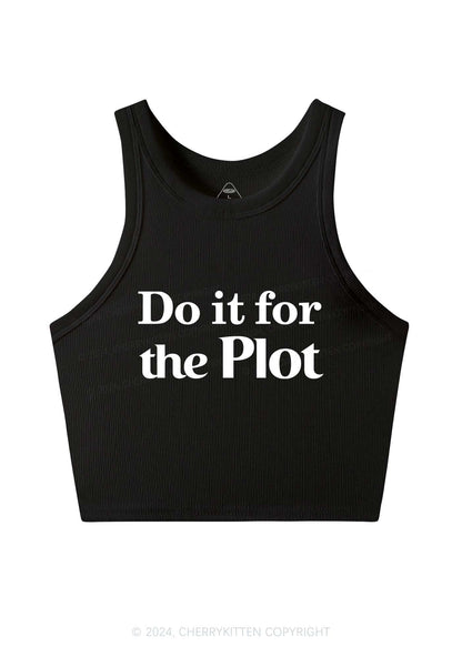 Do It For Plot Y2K Crop Tank Top Cherrykitten