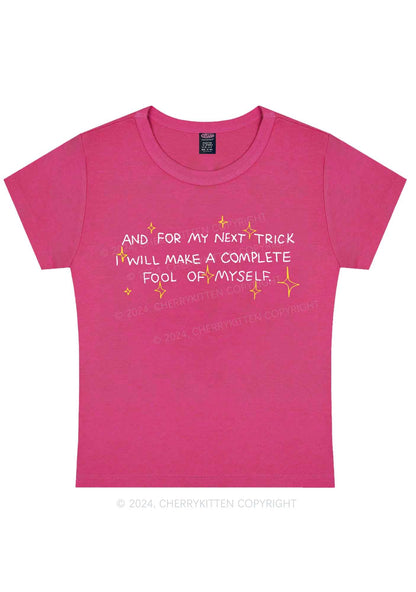 Curvy Complete Fool Of Myself Y2K Baby Tee Cherrykitten