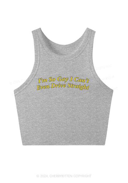 I'm So Gay Y2K Crop Tank Top Cherrykitten