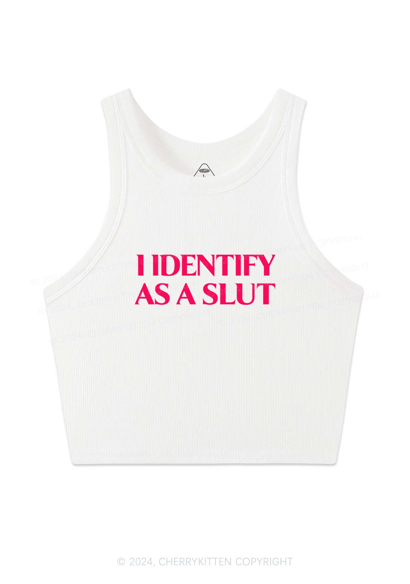 Identify As A Slxt Y2K Crop Tank Top Cherrykitten