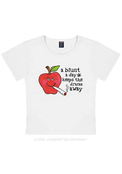 A Blunt A Day Y2K Baby Tee Cherrykitten