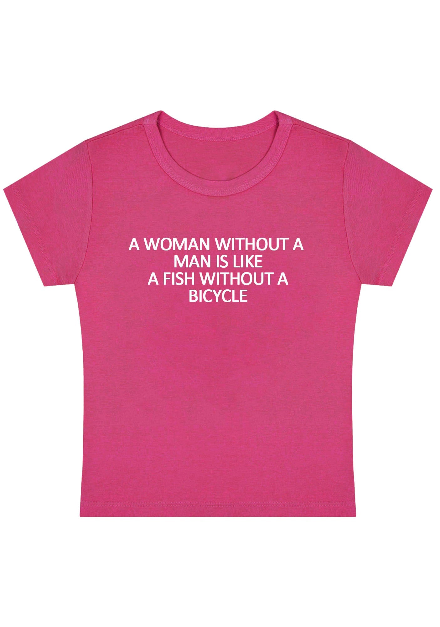 Curvy A Woman Without A Man Baby Tee