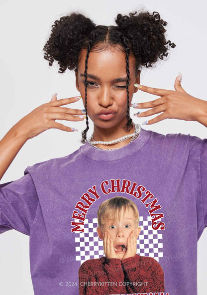 Christmas Movies Y2K Washed Tee Cherrykitten