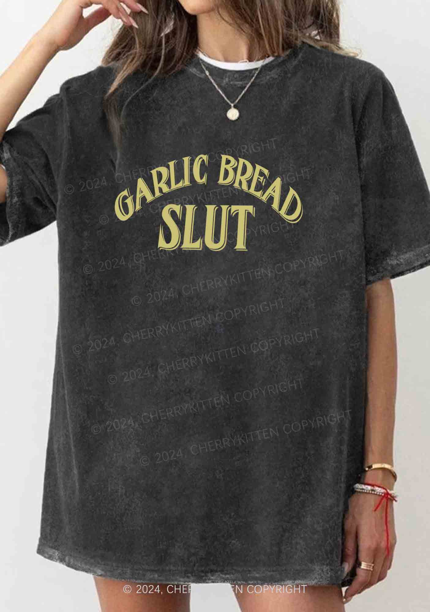 Garlic Bread Slxt Y2K Washed Tee Cherrykitten