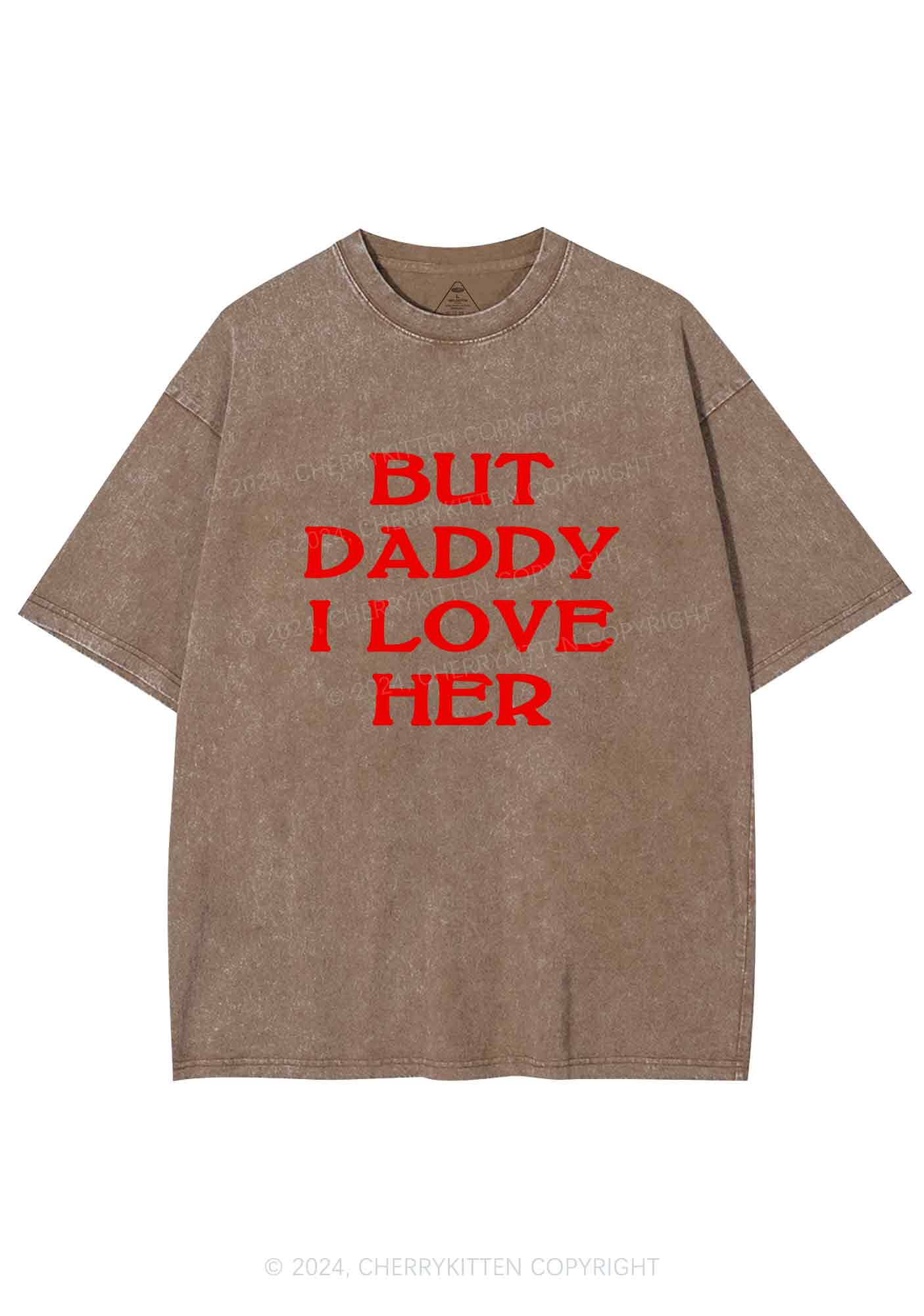 But Daddy I Love Her Y2K Washed Tee Cherrykitten