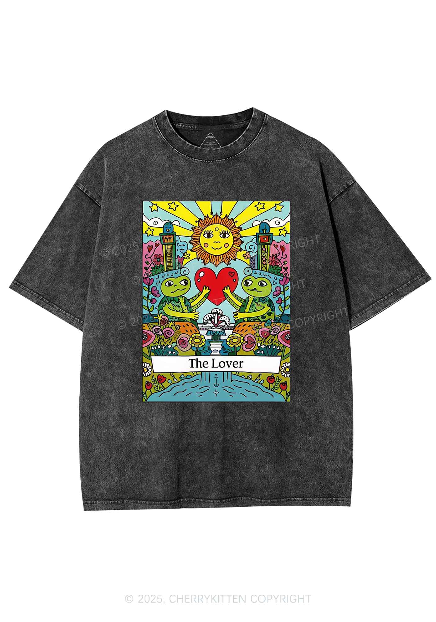 The Lover Frog Y2K Washed Tee Cherrykitten