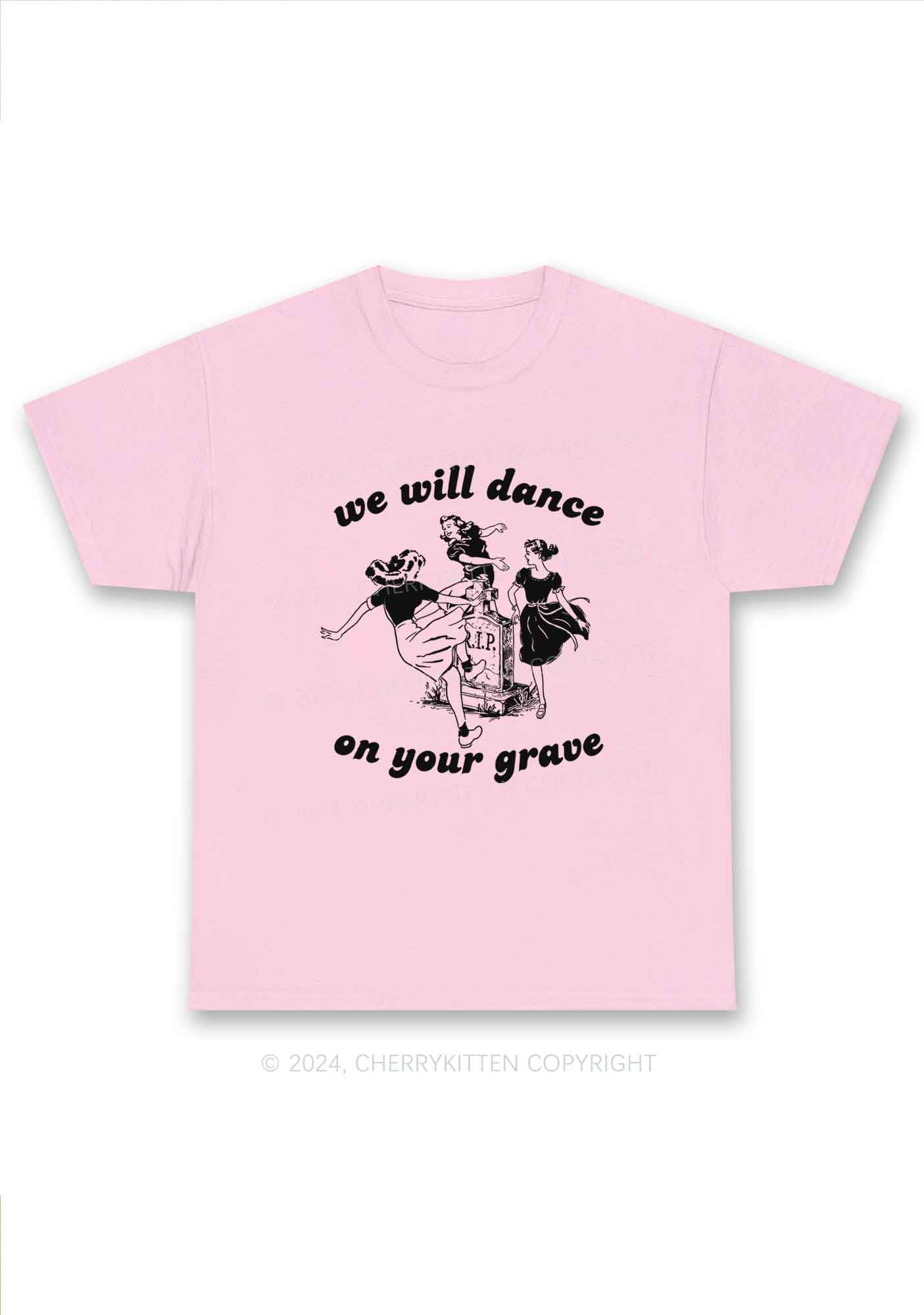 Dance On Your Grave Y2K Chunky Shirt Cherrykitten