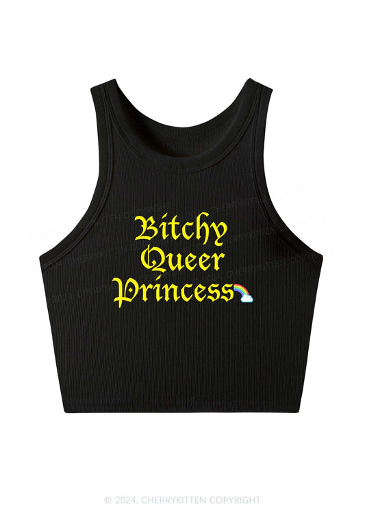 Queer Princess Y2K Crop Tank Top Cherrykitten