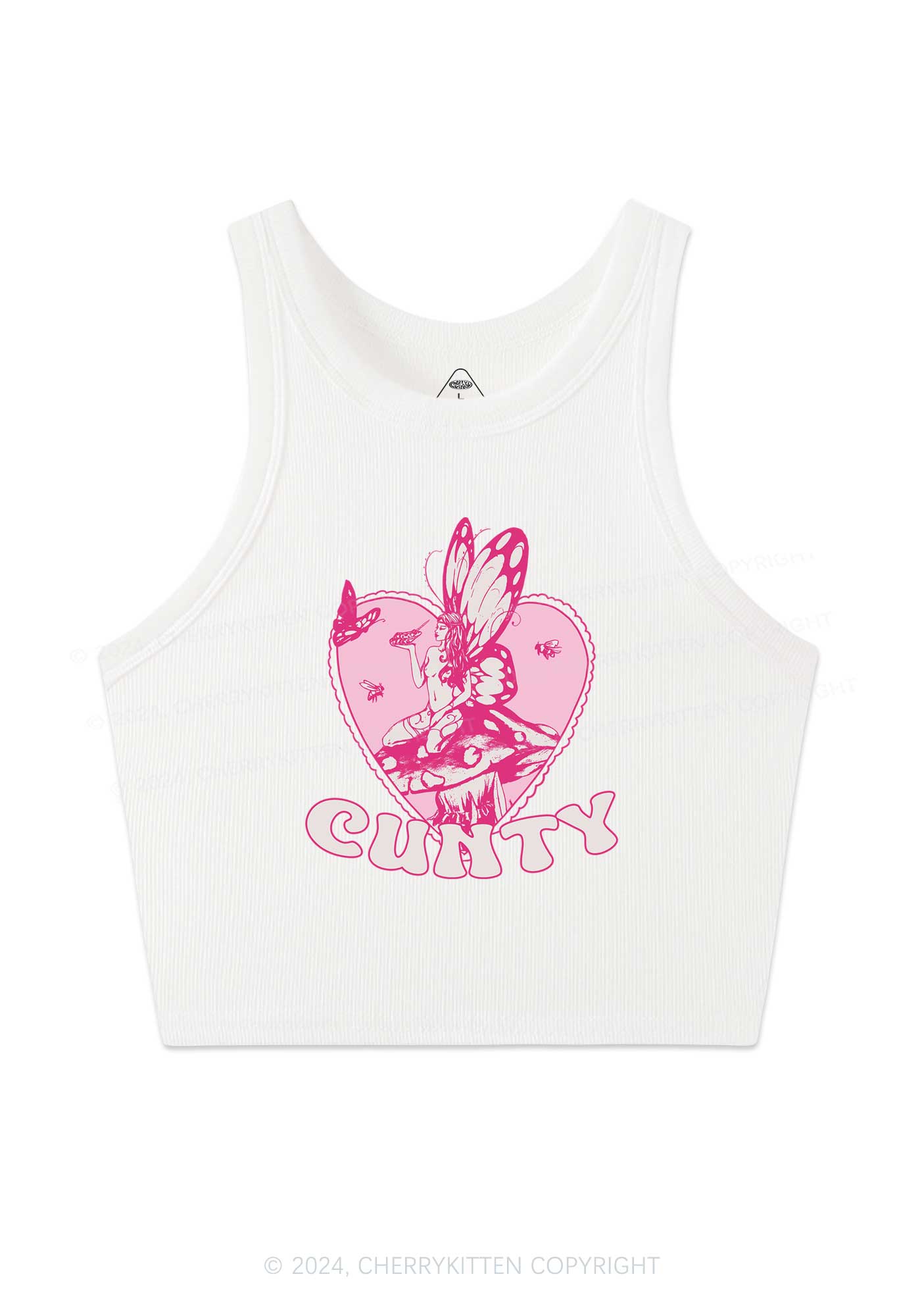 Butterfly Cxnty Y2K Crop Tank Top Cherrykitten