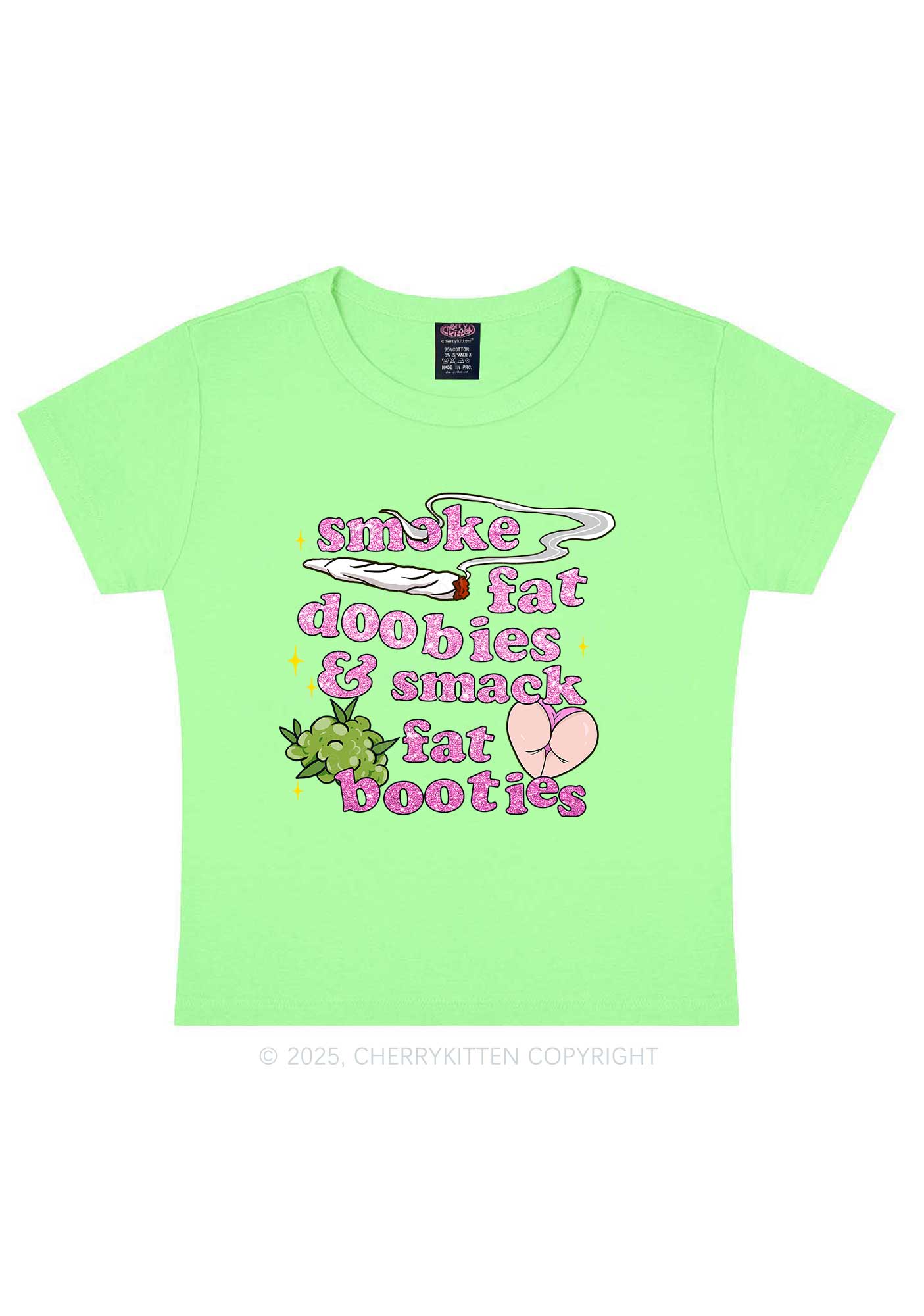 Smoke Fat Dxxbies Y2K Baby Tee Cherrykitten