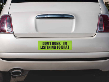 I'm Listening To Brat Y2K Car Bumper Magnet Cherrykitten