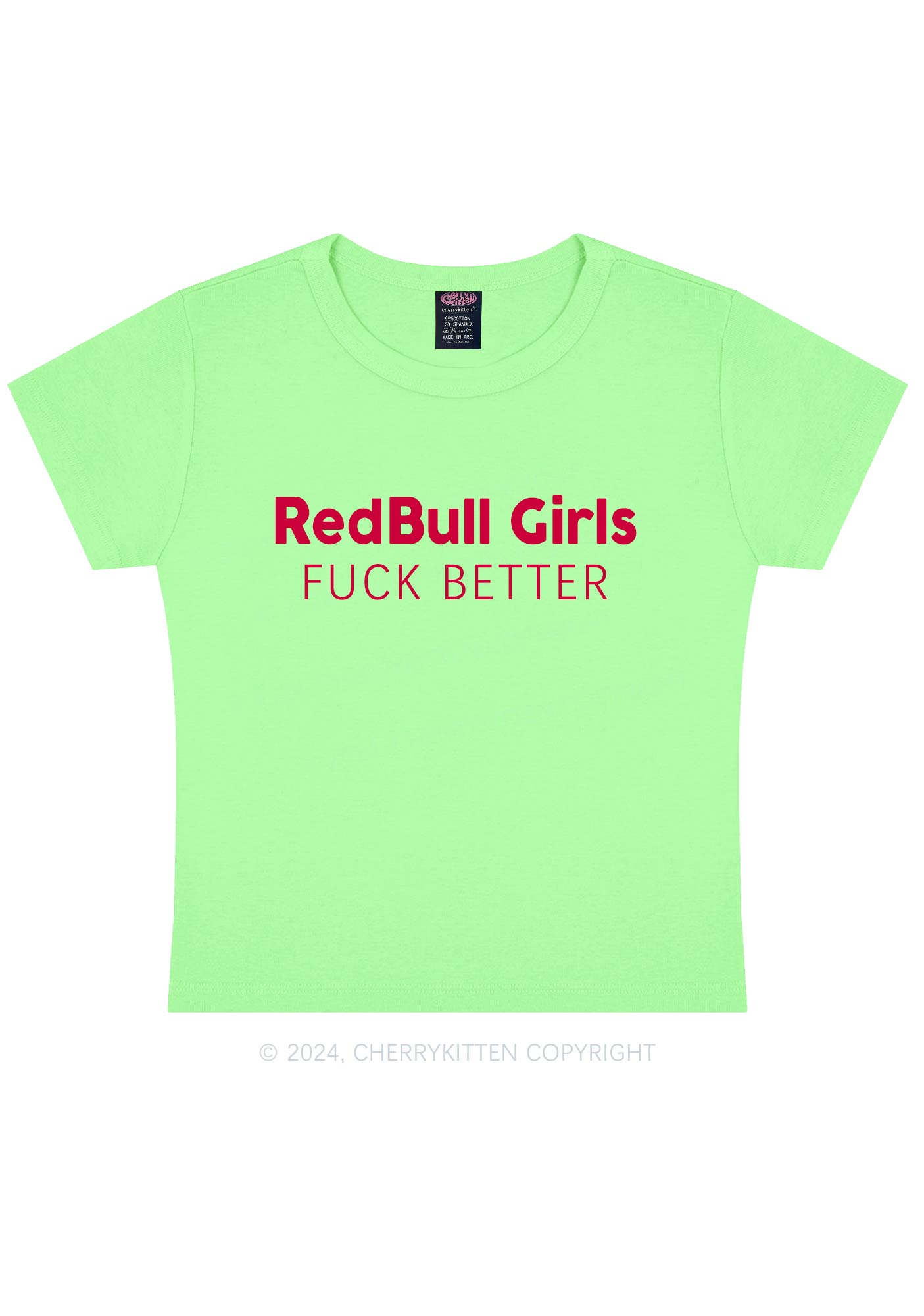 Redbull Girls Y2K Baby Tee Cherrykitten