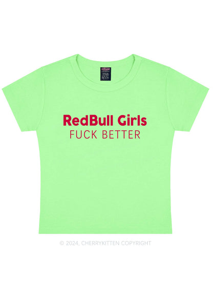 Redbull Girls Y2K Baby Tee Cherrykitten