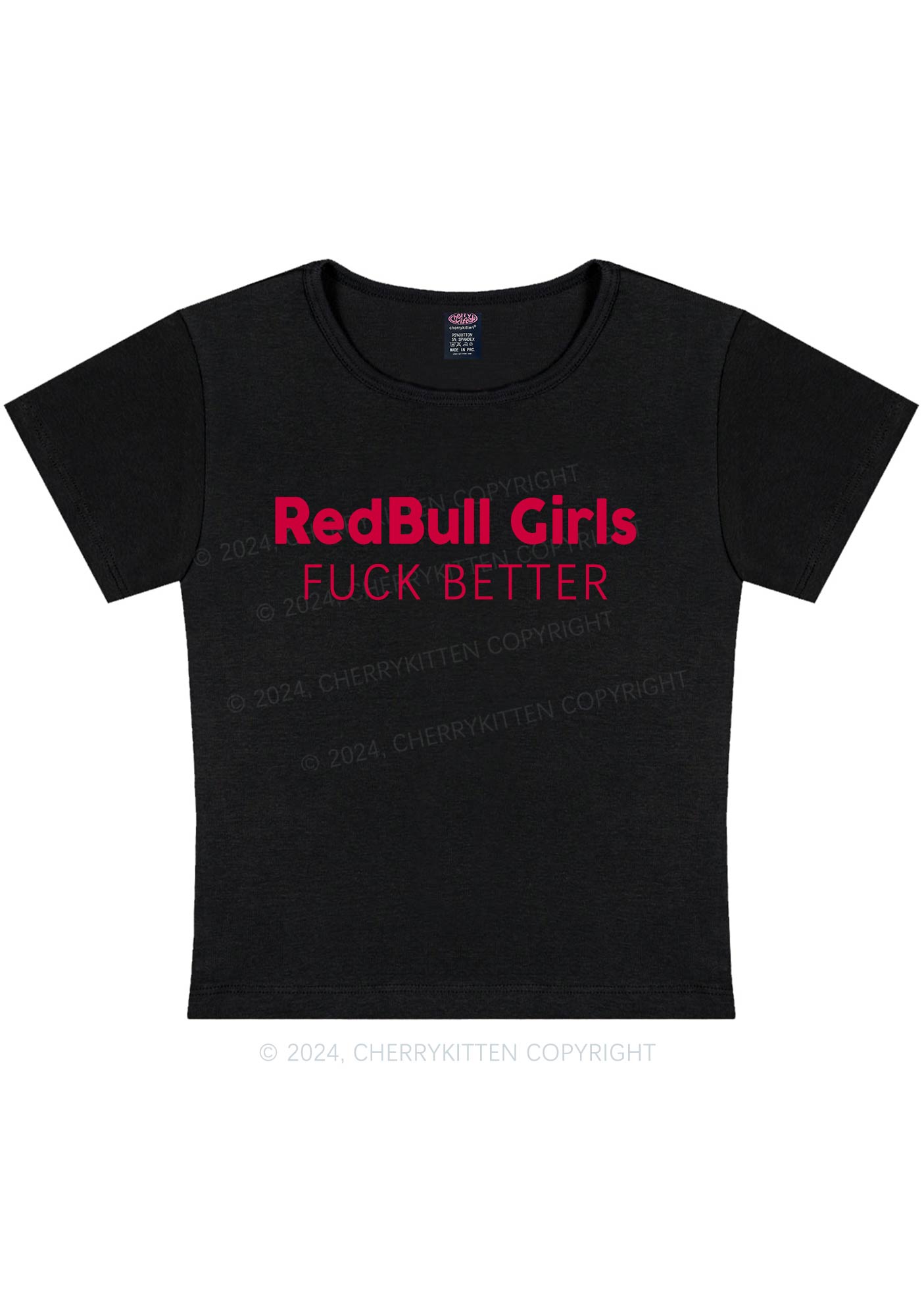 Redbull Girls Y2K Baby Tee Cherrykitten