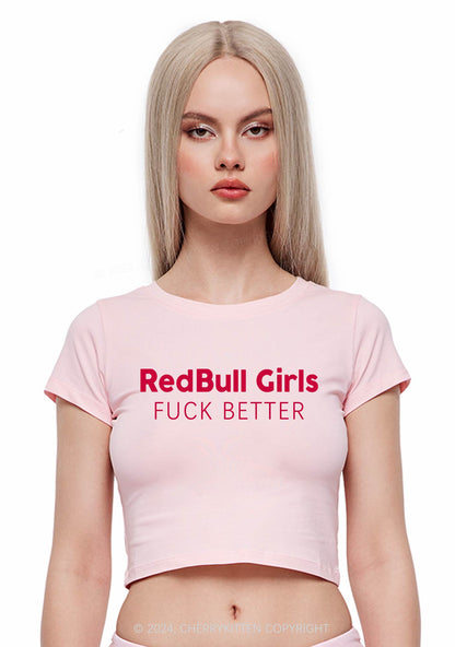 Redbull Girls Y2K Baby Tee Cherrykitten