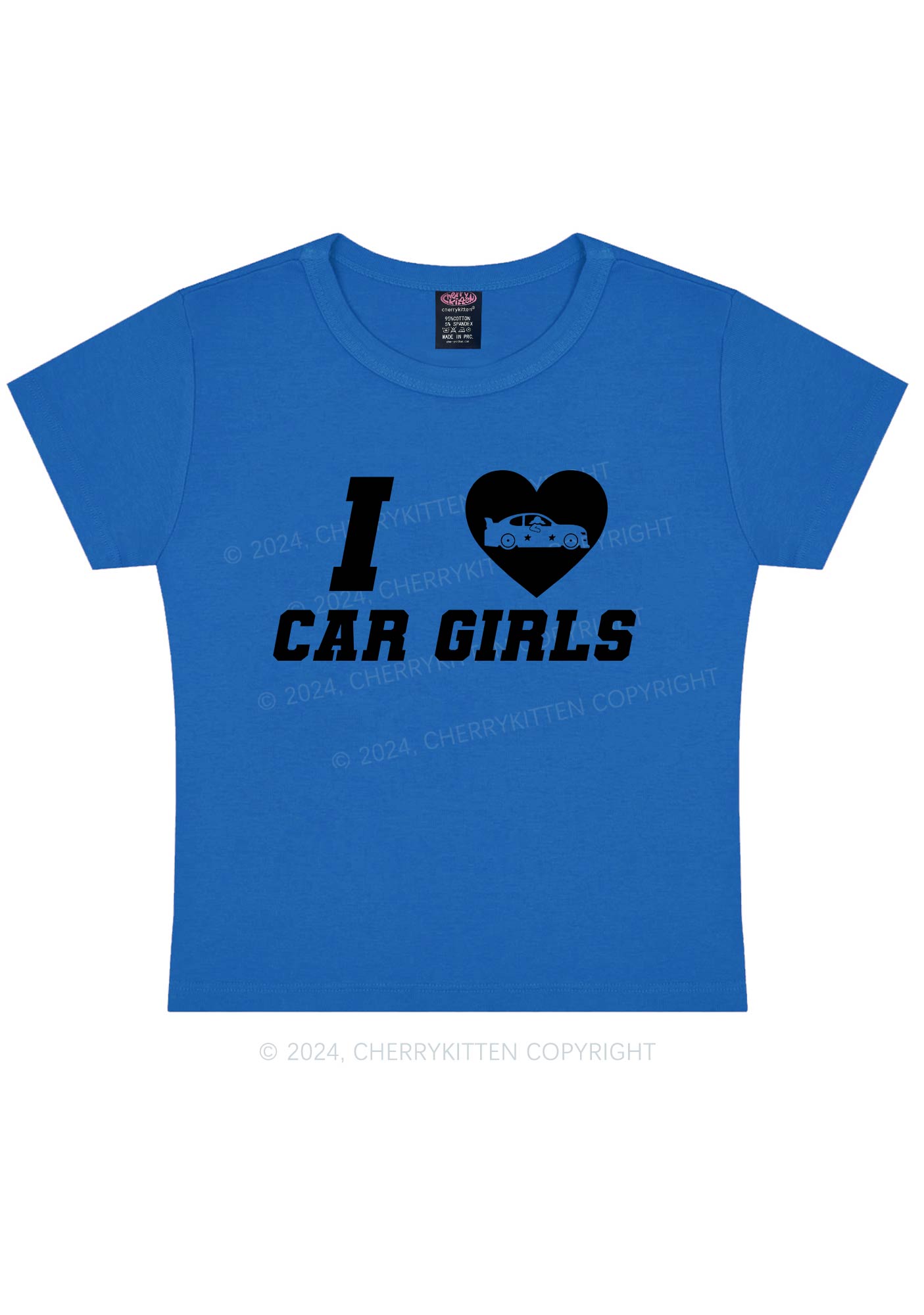 I Love Car Girls Y2K Baby Tee Cherrykitten