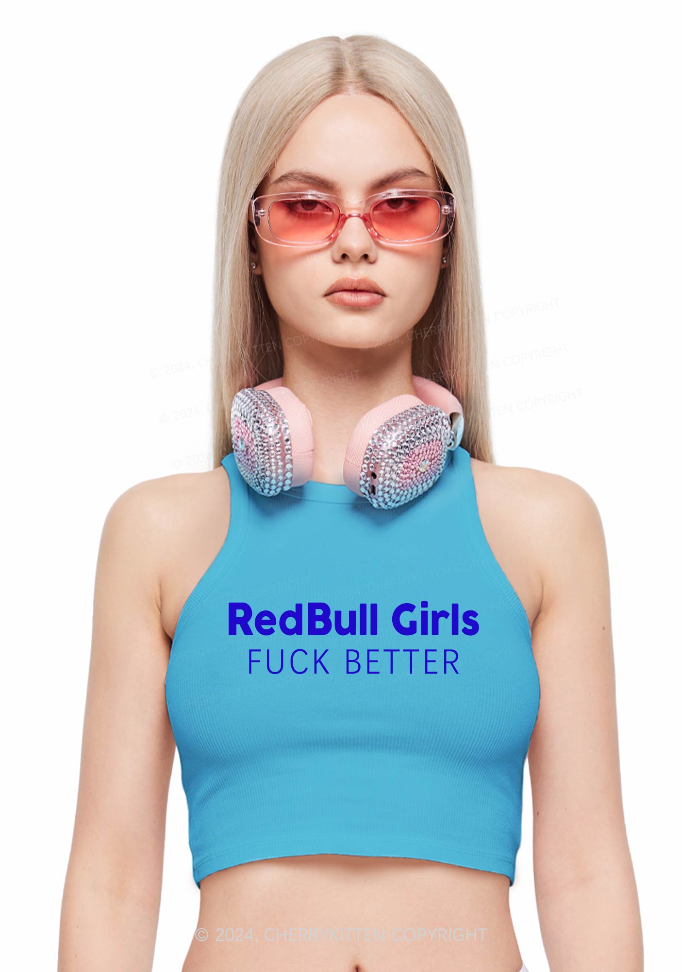 Redbull Girls Y2K Crop Tank Top Cherrykitten