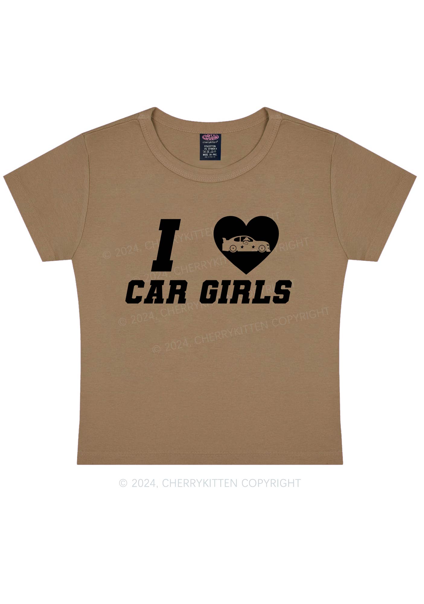 I Love Car Girls Y2K Baby Tee Cherrykitten