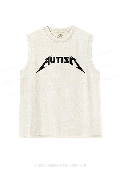 Autism Y2K Washed Tank Cherrykitten