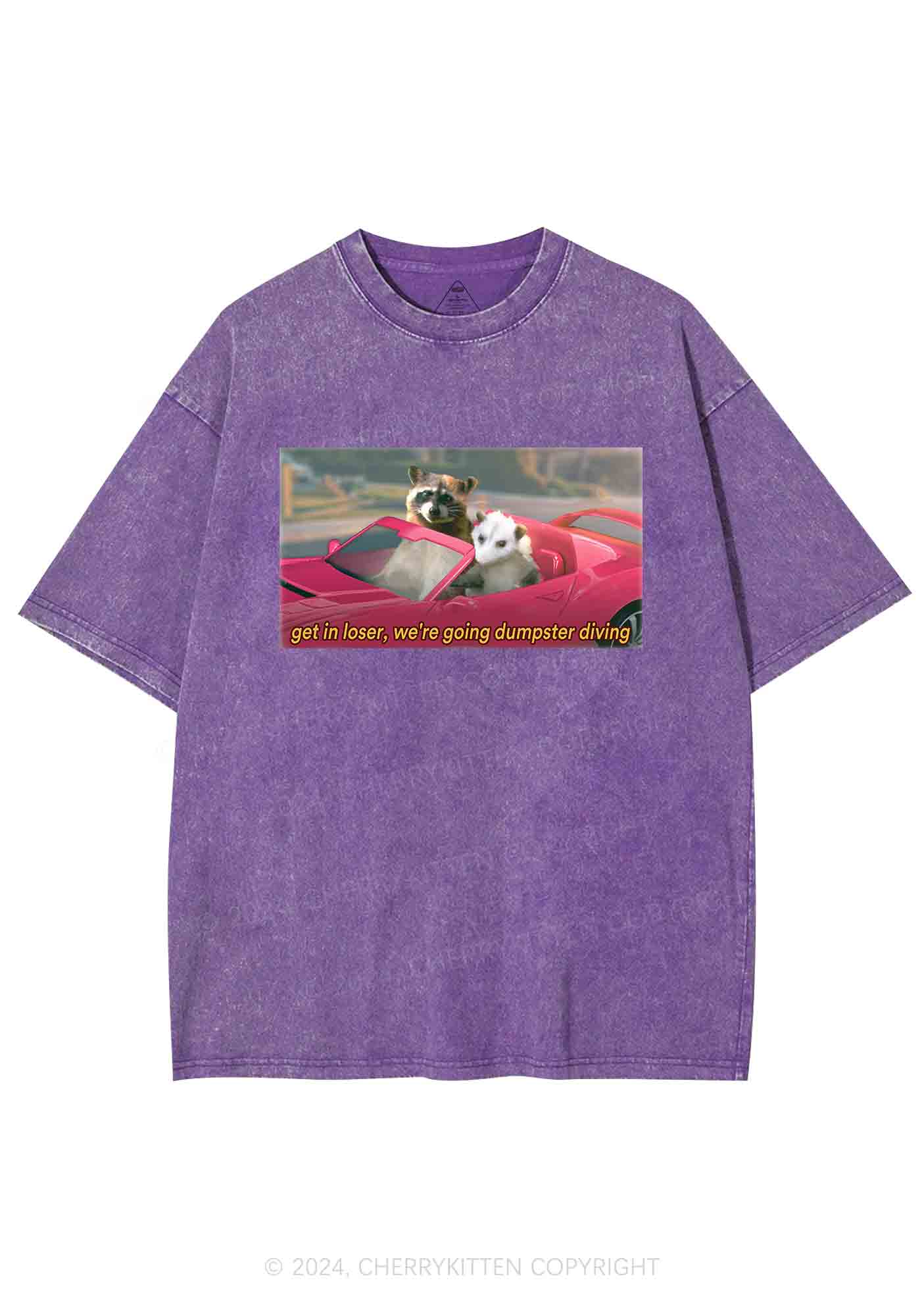 Get In Loser Y2K Washed Tee Cherrykitten