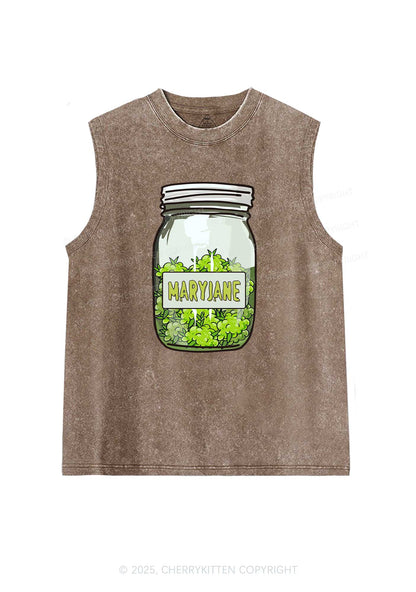 Mary Jane Wxxd Jar Y2K Washed Tank Cherrykitten