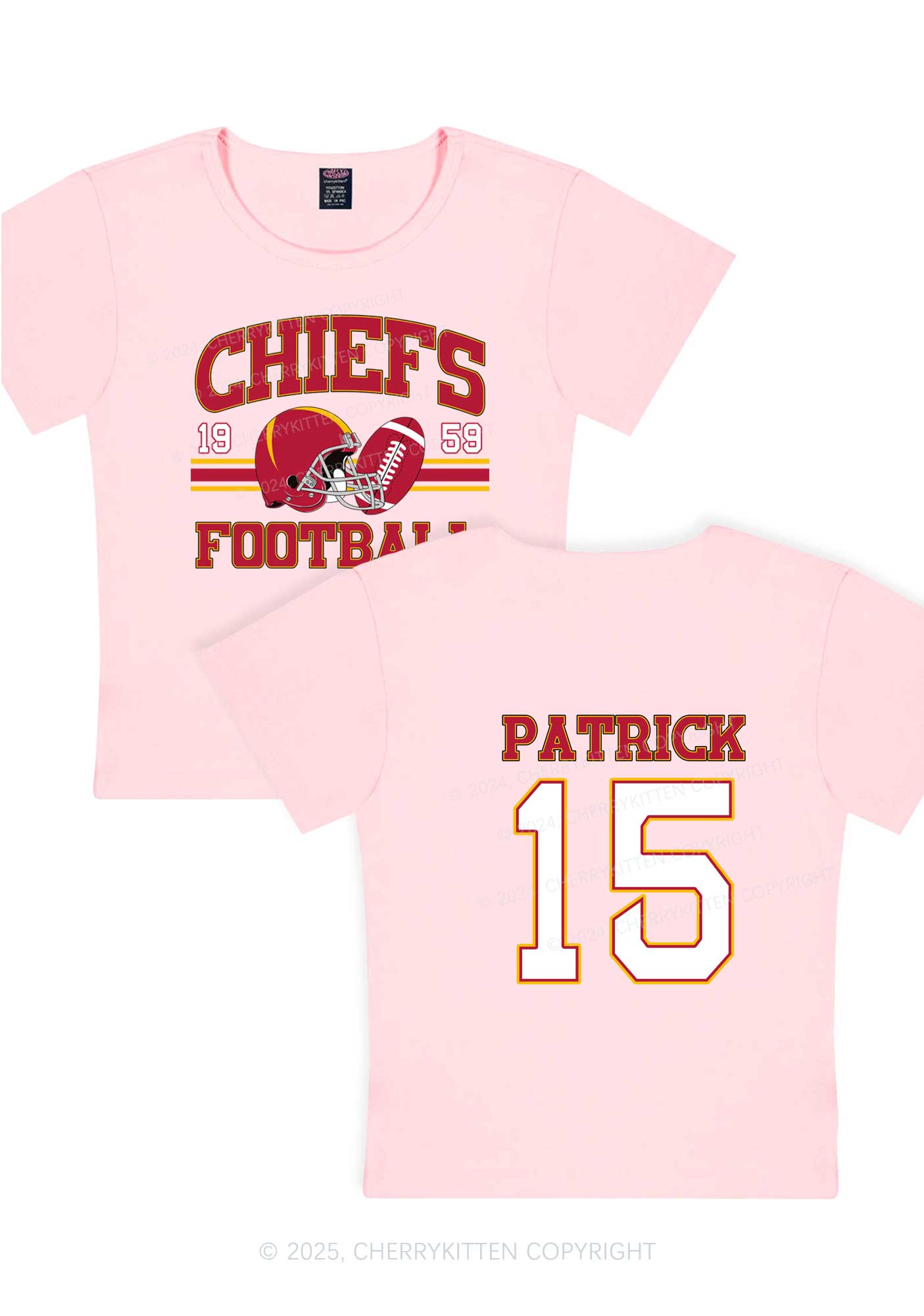 Custom Football Team Y2K Super Bowl Baby Tee Cherrykitten