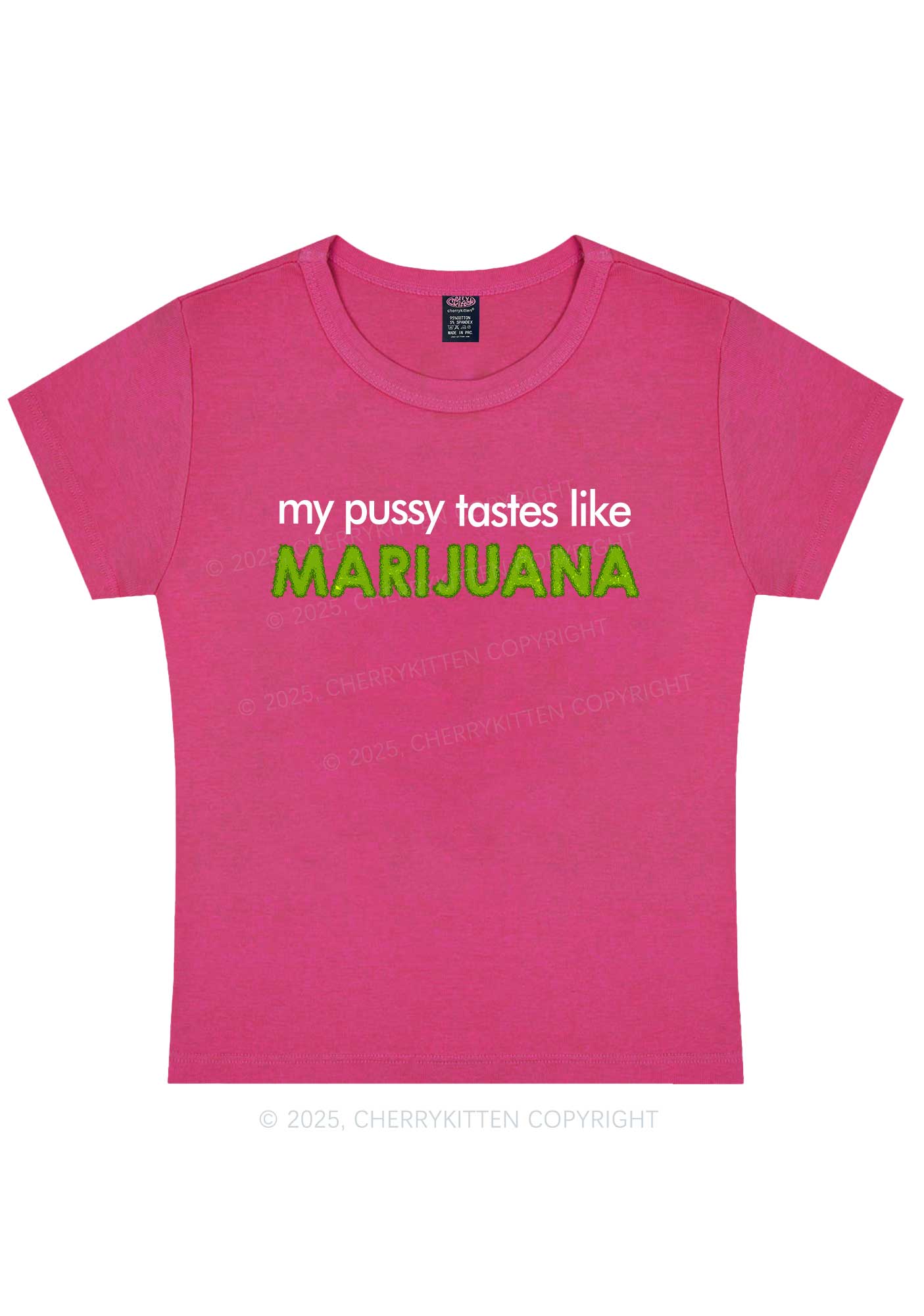 My Puxxy Tastes Y2K Baby Tee Cherrykitten