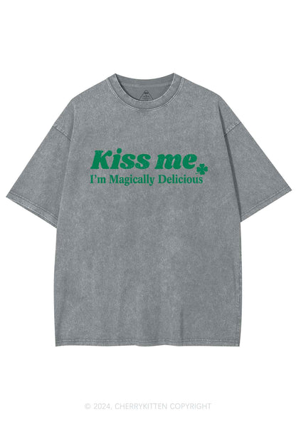 Im Magically Delicious St Patricks Y2K Washed Tee Cherrykitten