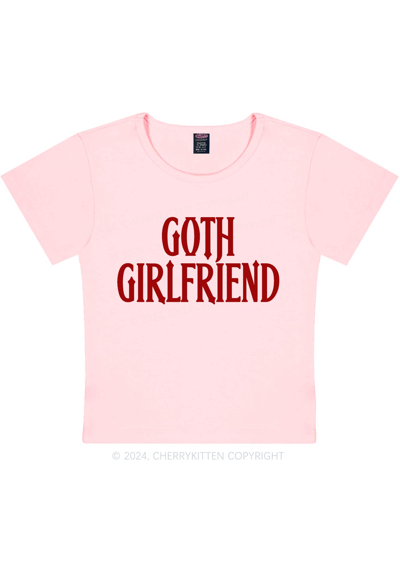 Goth Girlfriend Y2K Baby Tee Cherrykitten