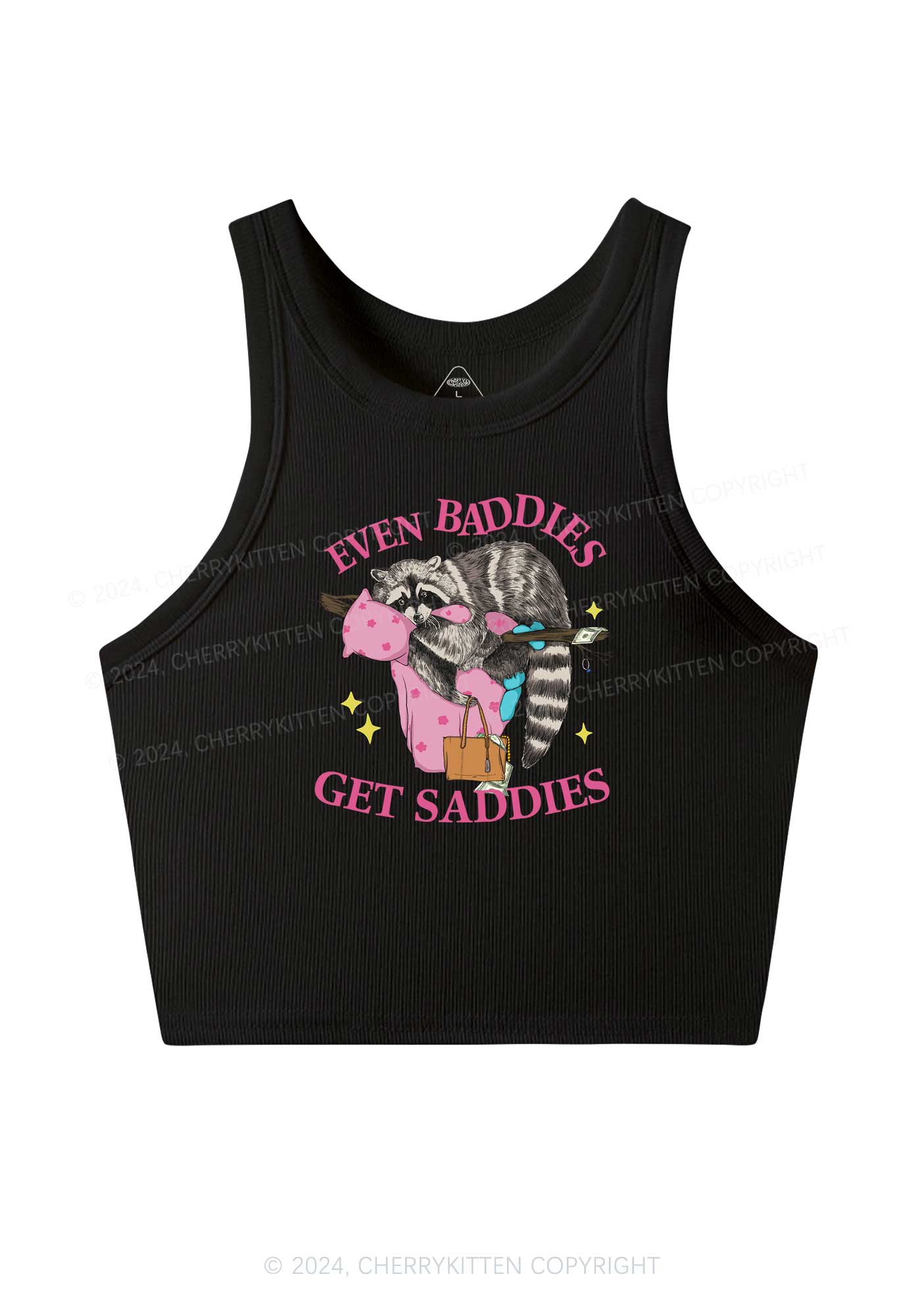 Baddies Get Saddies Y2K Crop Tank Top Cherrykitten