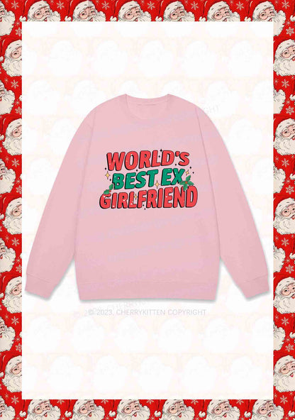 World's Best Ex Christmas Y2K Sweatshirt Cherrykitten